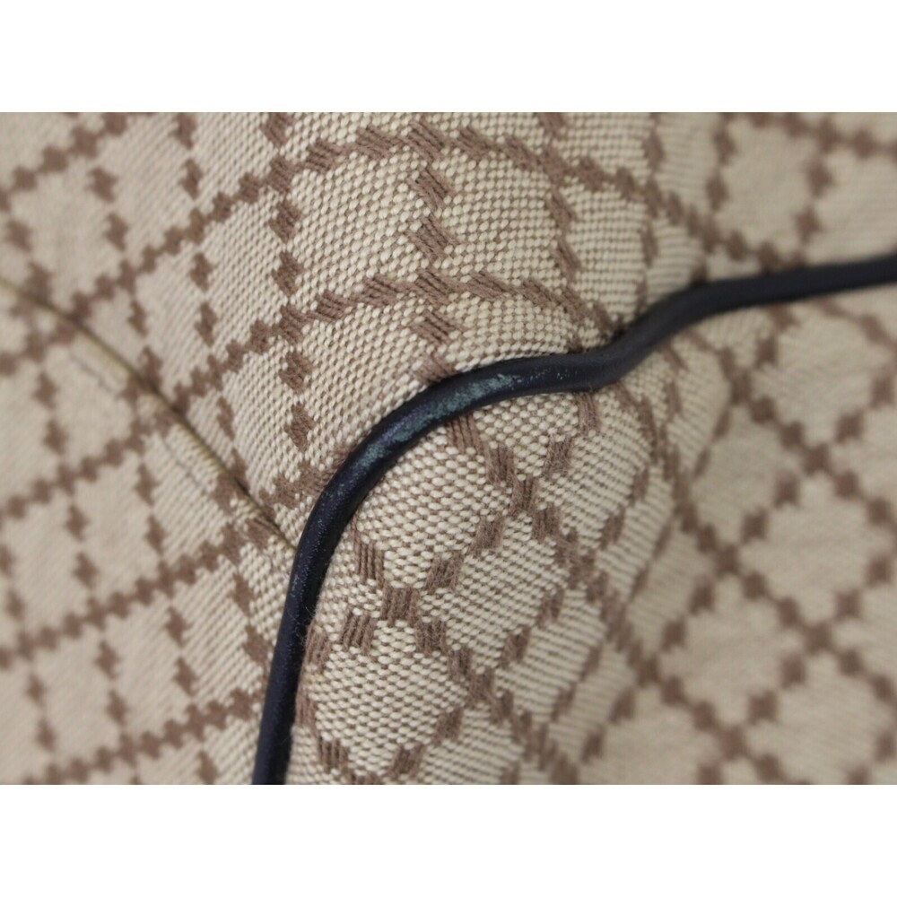 GUCCI Diamante Tote Bag canvas leather handbag brown black classic - Picture 5 of 7